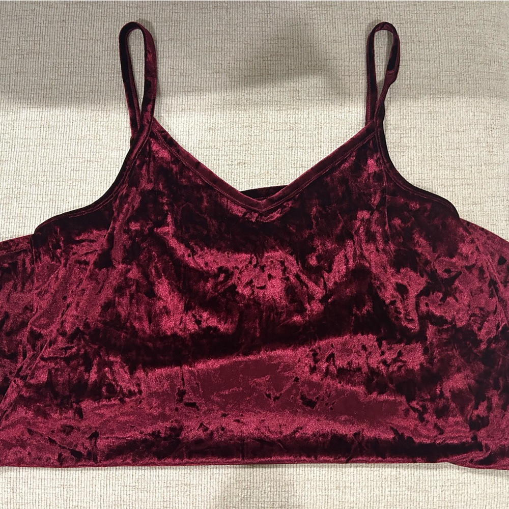 Velvet tank top